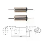 816 Coreless Dual Shaft DC 12V Motor 18000RPM for RC Toys Coreless DC Motor Richie's