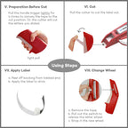 CIDY M1610 Manual Label Maker with 2 Refill Tapes – 6/9mm Embossed Manual Label Maker Richie's
