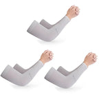 10 Pairs UV Arm Sleeves – Breathable Sun Protection for Outdoors UV Arm Sleeves Richie's Grey 10 Paris One Size