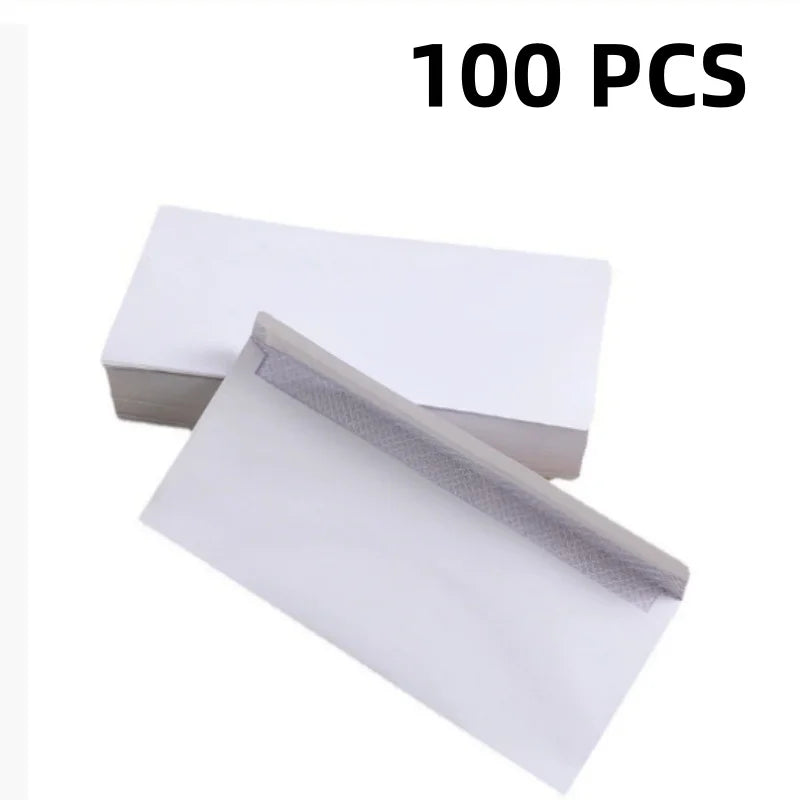 White #10 Self-Sealing Business Envelopes – 10 to 100 Pack Business Envelopes Richie's 100pcs