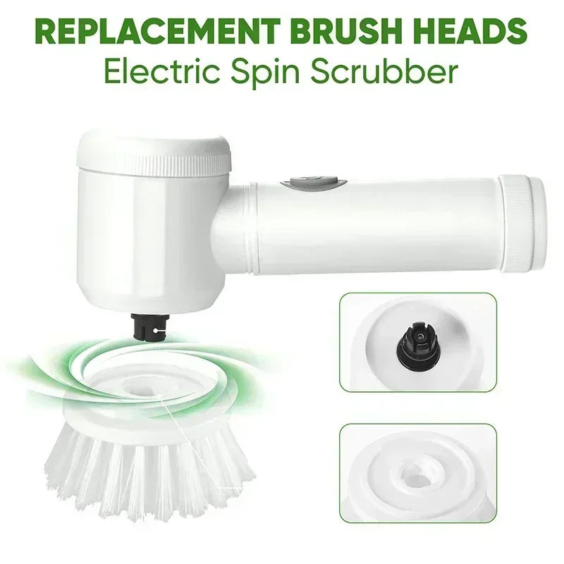 Cordless Electric Spin Scrubber with 5 Brush Heads Electric Cleaning Brush Richie's