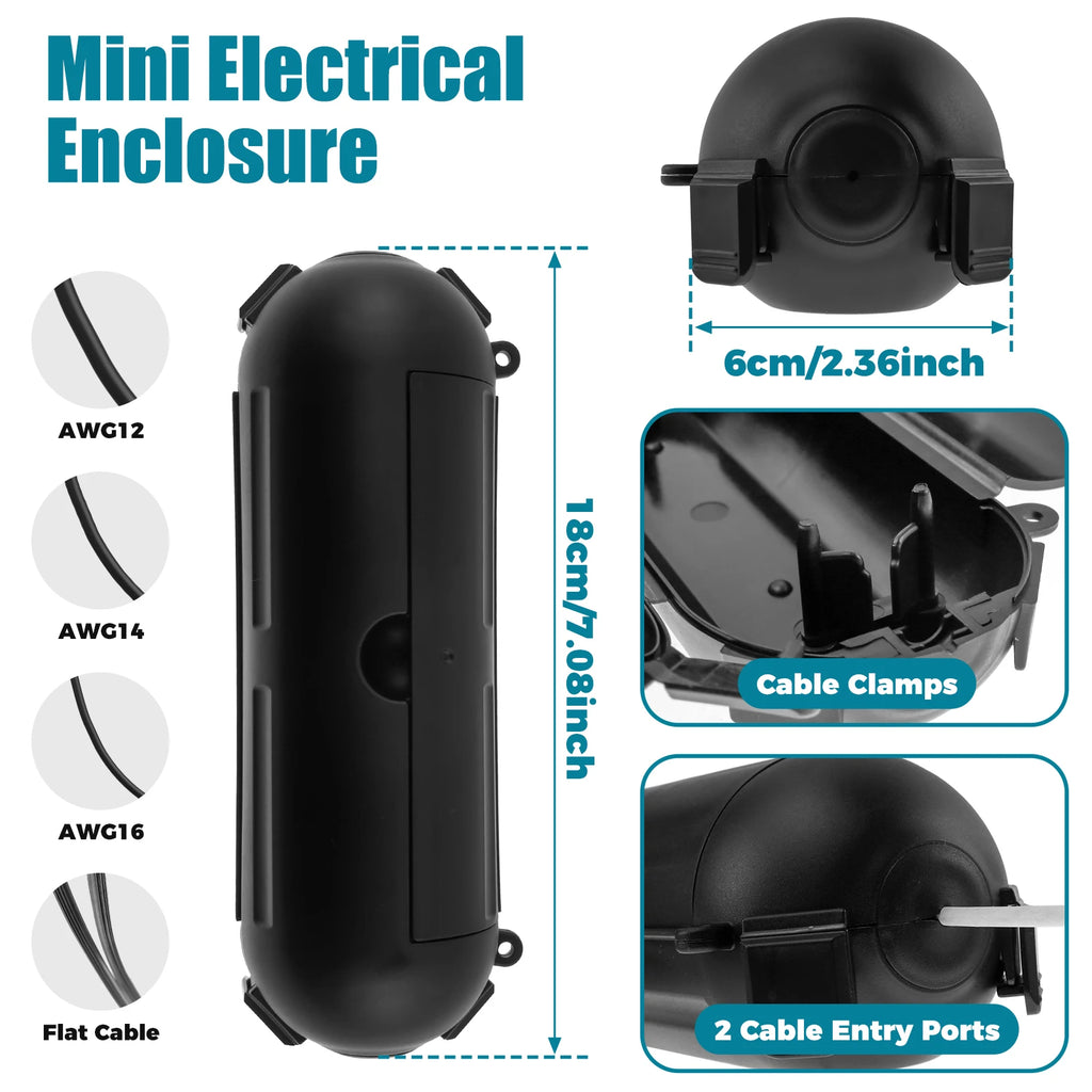 IP54 Waterproof Outdoor Electrical Box & Cord Cover Weatherproof Electrical Box Richie's B 1PC