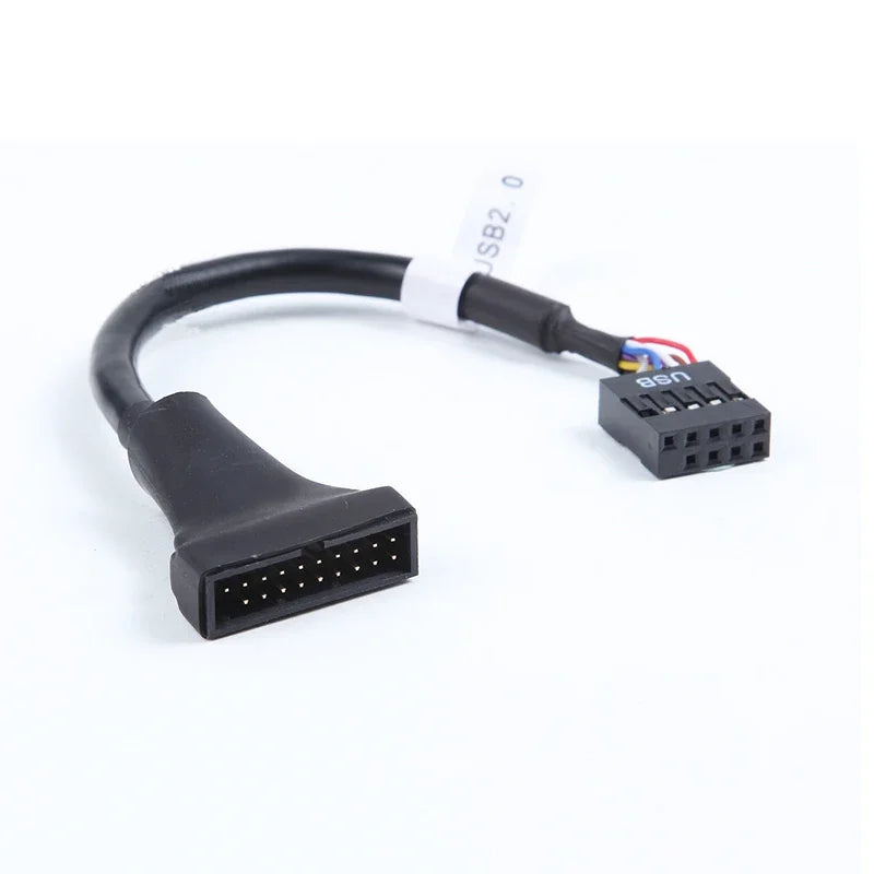 USB 3.0 to USB 2.0 Adapter Cable 20 Pin to 9 Pin Motherboard USB Adapter Cable Richie's 20Pin M to 9Pin FM 15cm