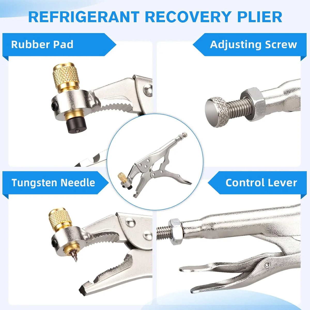 Professional Refrigerant Recovery Plier for AC Copper Pipe Refrigerant Recovery Tool Richie's