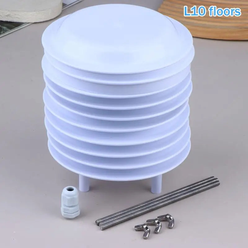 ABS Weather Station Louver Shelter Box 6–10 Floors Outdoor Instrument Shelter Box Richie's 10 Layer