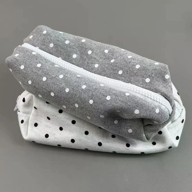 Polka Dot Pencil Case Large Capacity Soft Fabric Pen Bag Pencil Case Richie's
