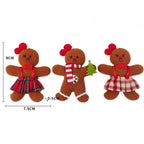 3-Piece Gingerbread Man Christmas Tree Hanging Ornaments Christmas Ornaments Richie's Women 3pcs