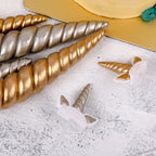Gold Unicorn Cake Topper Set – 3-Piece Horn & Ears Decoration Cake Topper Set Richie's other