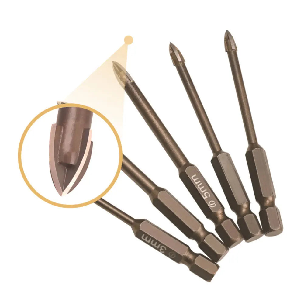 Binoax 7Pcs Carbide Glass & Tile Drill Bit Set – Spear Head Glass Tile Drill Bits Richie's