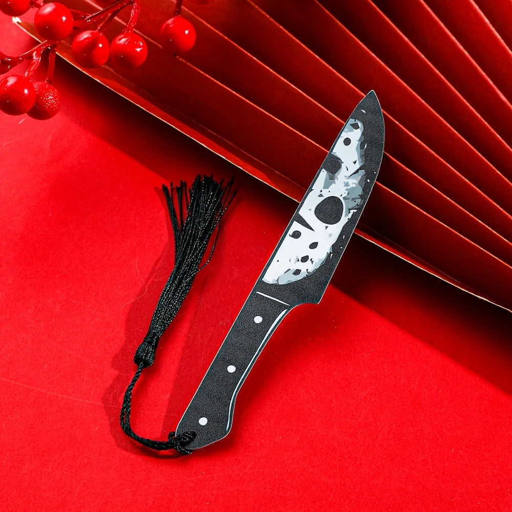Gothic Bookmark with Black Tassel | Horror Halloween Gift Gothic Bookmark Richie's