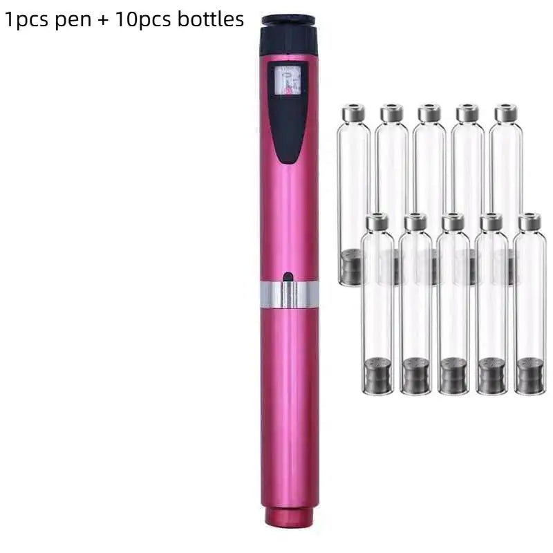Magic Tattoo Pen Kit with Cartridges & Sterile Bottles | Pro Set Tattoo Pen Kit Richie's 1Set-Red