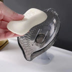 Leaf Shape Drain Soap Holder Suction Cup Tray – Shower & Kitchen Soap Dish Holder Richie's