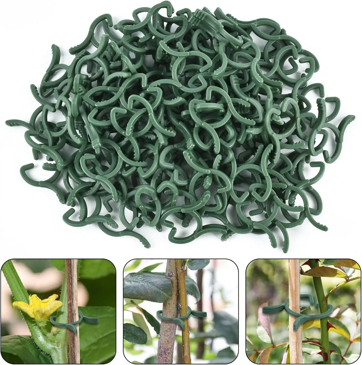 100/200pcs Butterfly Plant Clips Vine & Stem Support Clamps Plant Support Clips Richie's