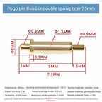 DIP SMD Double Spring PCB Pogo Pin Connectors 20/50/100 Pcs
