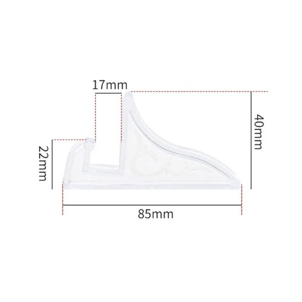 2Pcs Plastic Photo Frame Easel Stand – Clear & Black Holder Picture Frame Stand Richie's Clear-17mm slot 2Pcs