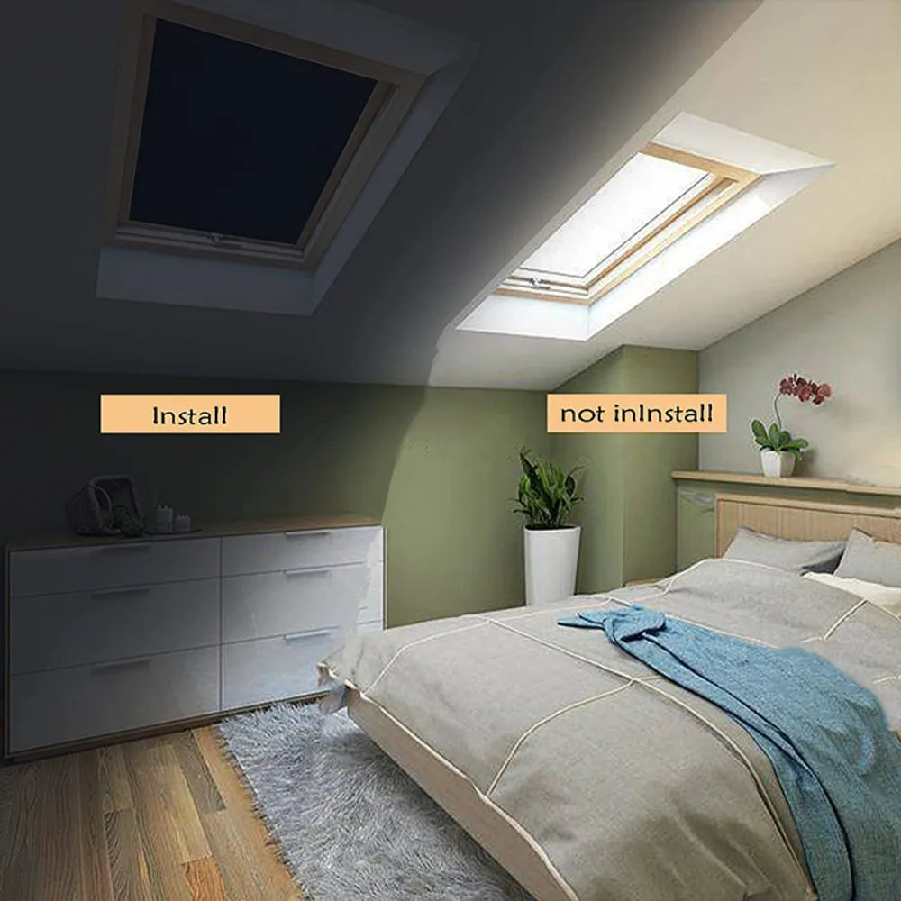 Portable Blackout Blind Thermal Insulated Window Shade Curtain Blackout Window Blind Richie's