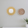 3-Pack Gold Sunburst Round Wall Mirrors – European Style Decorative Wall Mirror Richie's Default Title