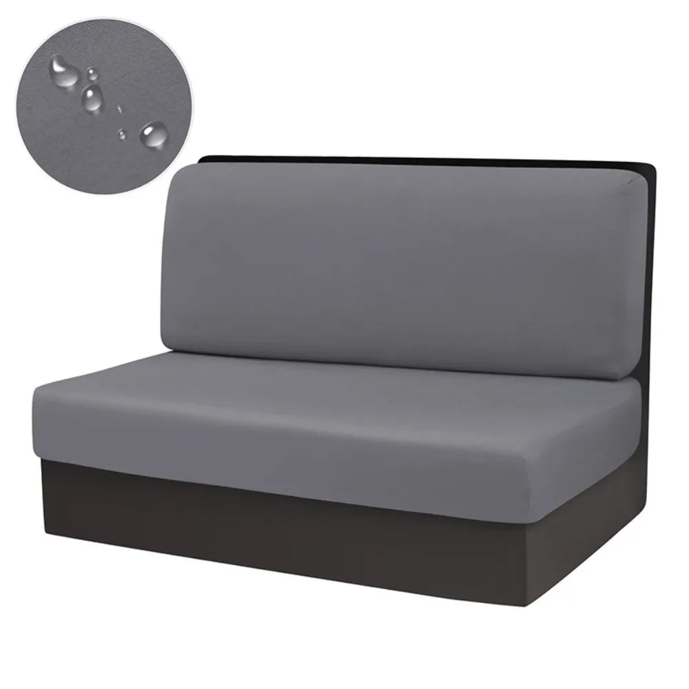 2-Pack Stretch RV Dinette Cushion Covers – Slip-On Seat Covers Seat Cushion Covers Richie's Dark Grey