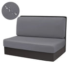 2-Pack Stretch RV Dinette Cushion Covers – Slip-On Seat Covers Seat Cushion Covers Richie's Dark Grey