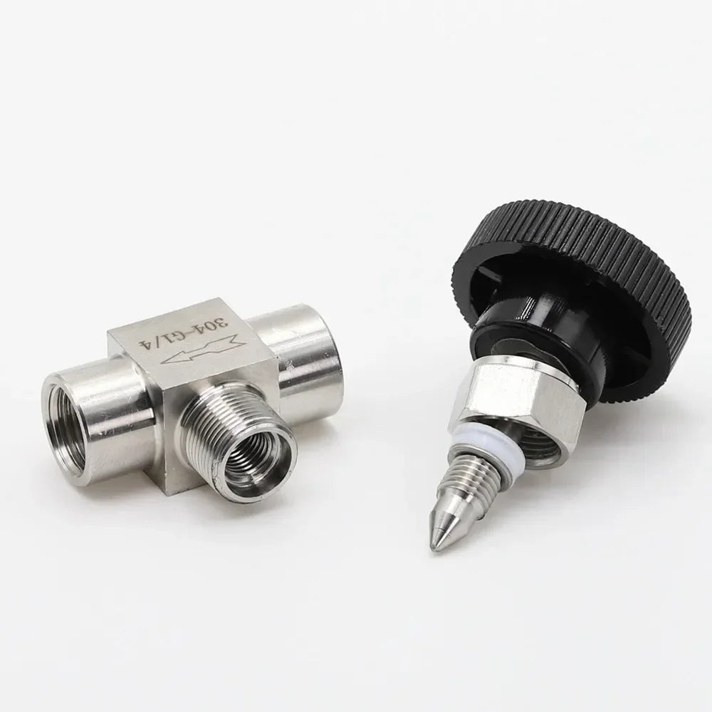 SS 304 Stainless Steel BSP Needle Valve 1/8" to 1/2" Needle Valve Richie's