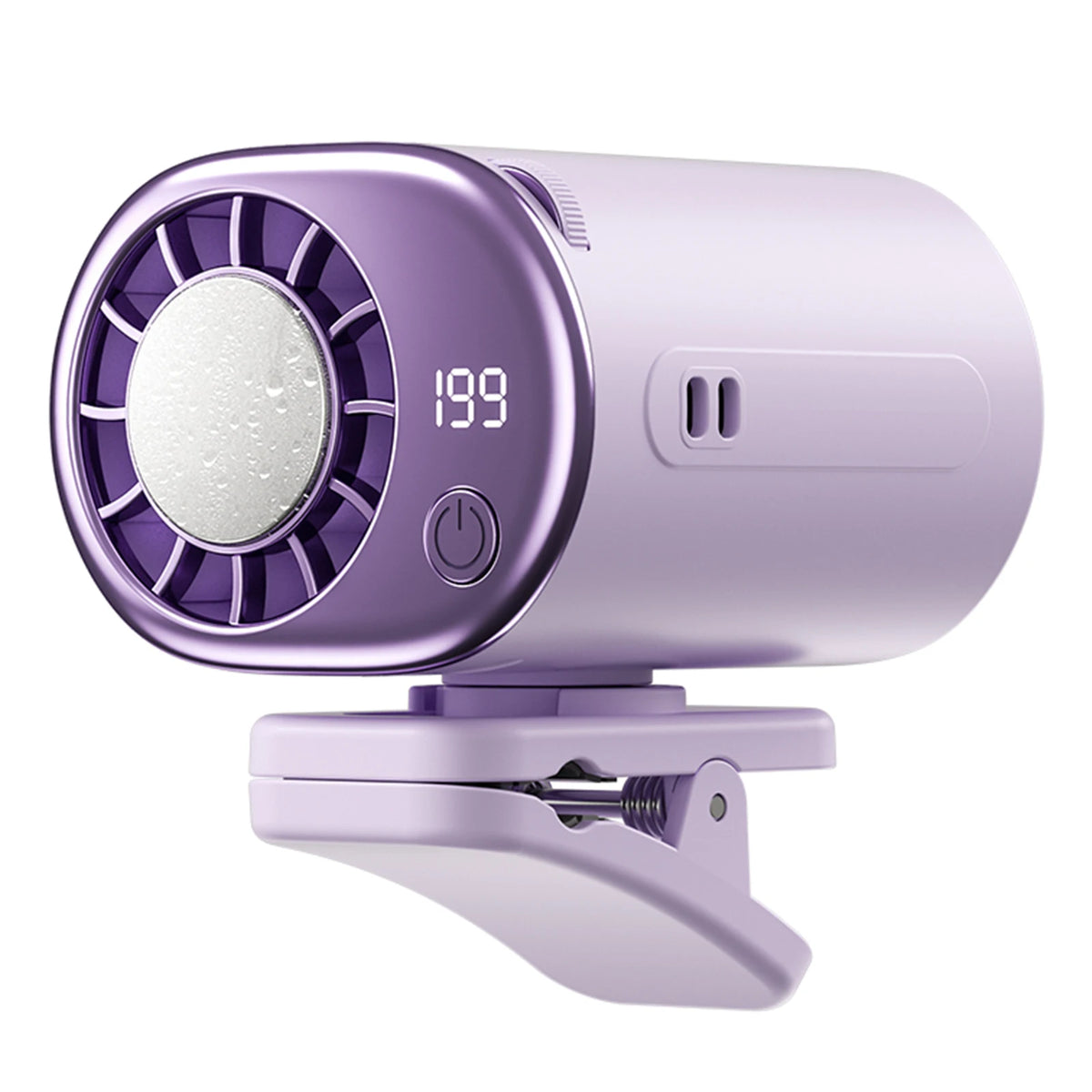 JOCESTYLE Clip-On Car Fan 199 Speeds LED Display | Portable Portable Clip Fan Richie's PURPLE