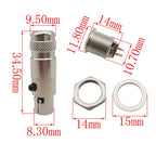 Mini XLR Connector 3/4/5/6 Pin Male Female Audio MIC Plug Audio XLR Connector Richie's
