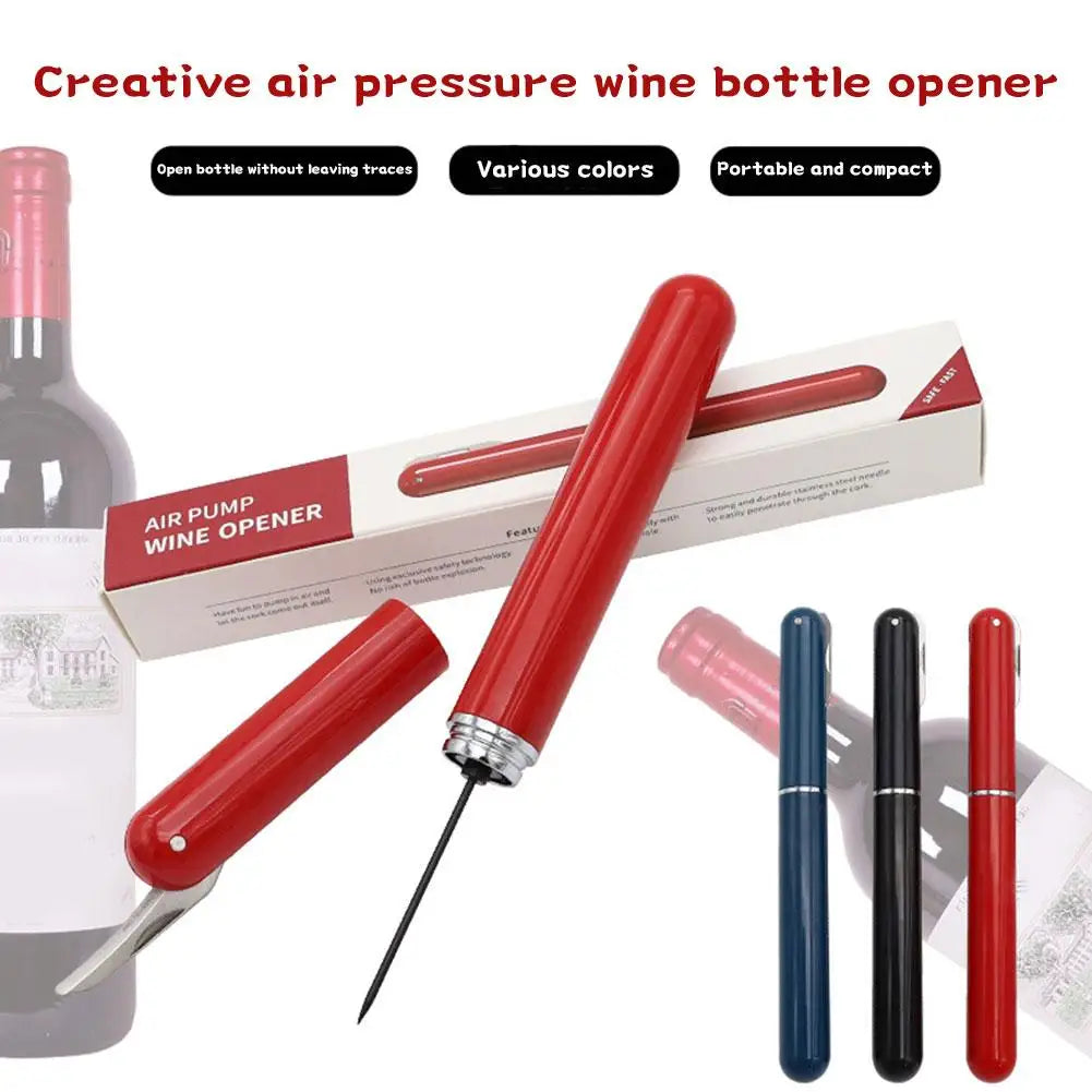 Stainless Steel Vacuum Wine & Champagne Opener – 3 Colors Wine Bottle Opener Richie's