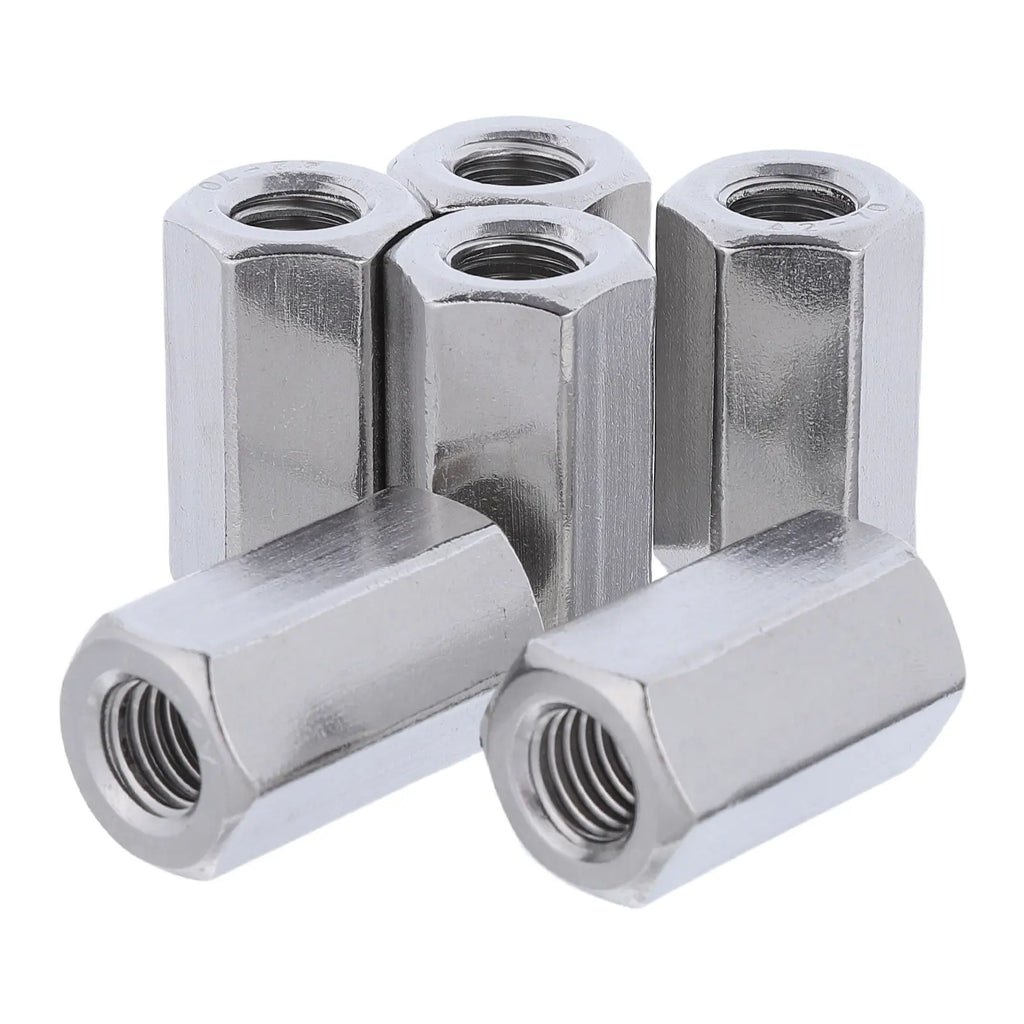 20Pcs M10 Stainless Steel Hex Coupling Nuts – Rod Connector Hex Coupling Nuts Richie's Default Title