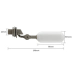 DN15 1/2" Adjustable Float Valve for Water Tank & Hydroponics Float Valve Richie's Gray