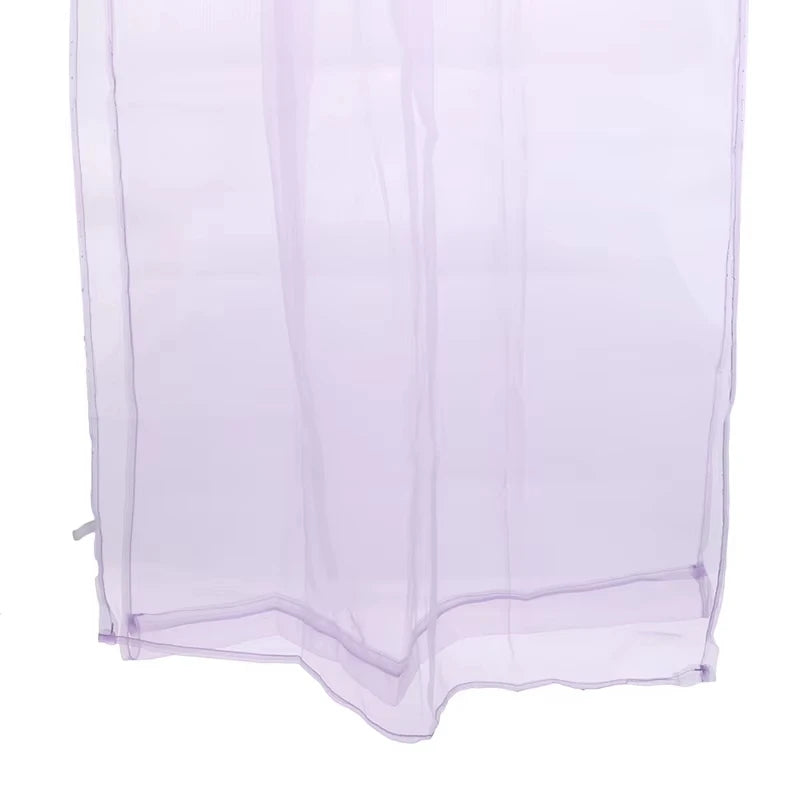 Sheer Gauze Curtain Panel – Modern Light Luxury 100% Polyester Sheer Curtain Panel Richie's Purple 100 x 200 cm