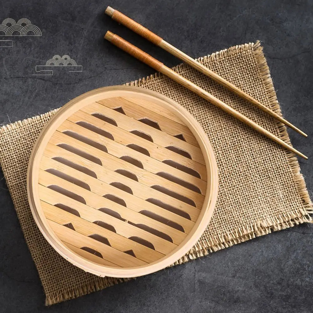 Bamboo Steamer Basket with Lid – Dumplings, Bao & Dim Sum Bamboo Steamer Basket Richie's