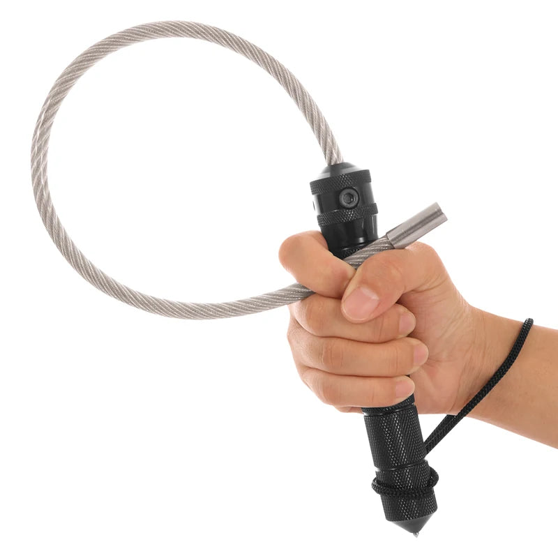 Portable Tactical Whip Martial Arts Trainer – Brass & Wood Martial Arts Trainer Richie's Wooden whip Black 1
