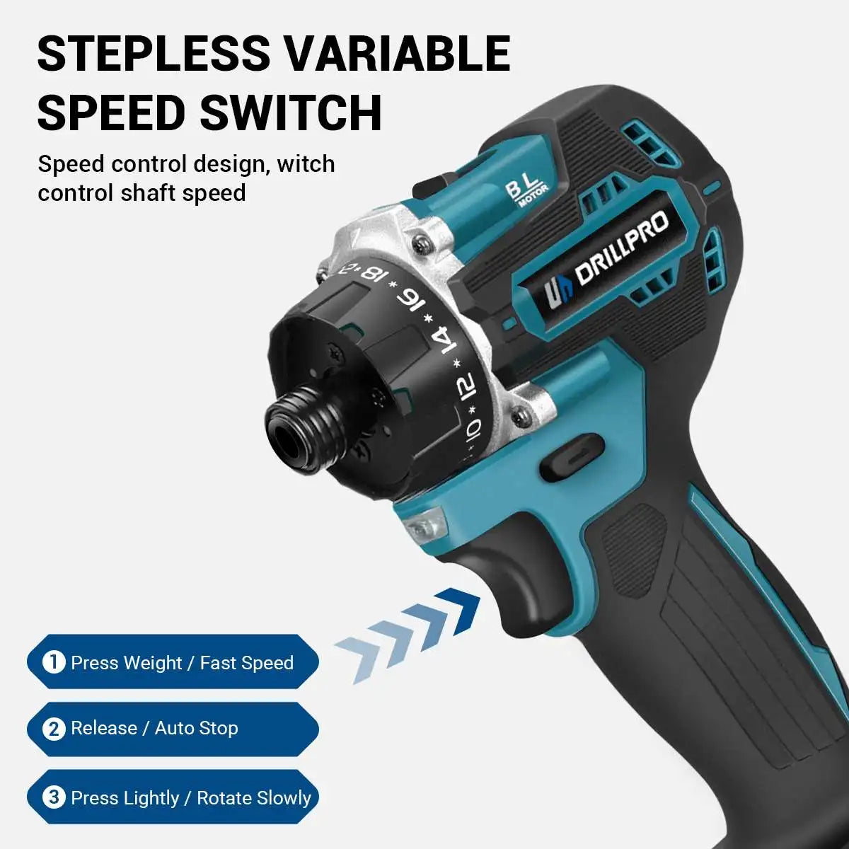 20+1 Brushless Cordless Screwdriver 280Nm – Makita 18V Cordless Screwdriver Richie's
