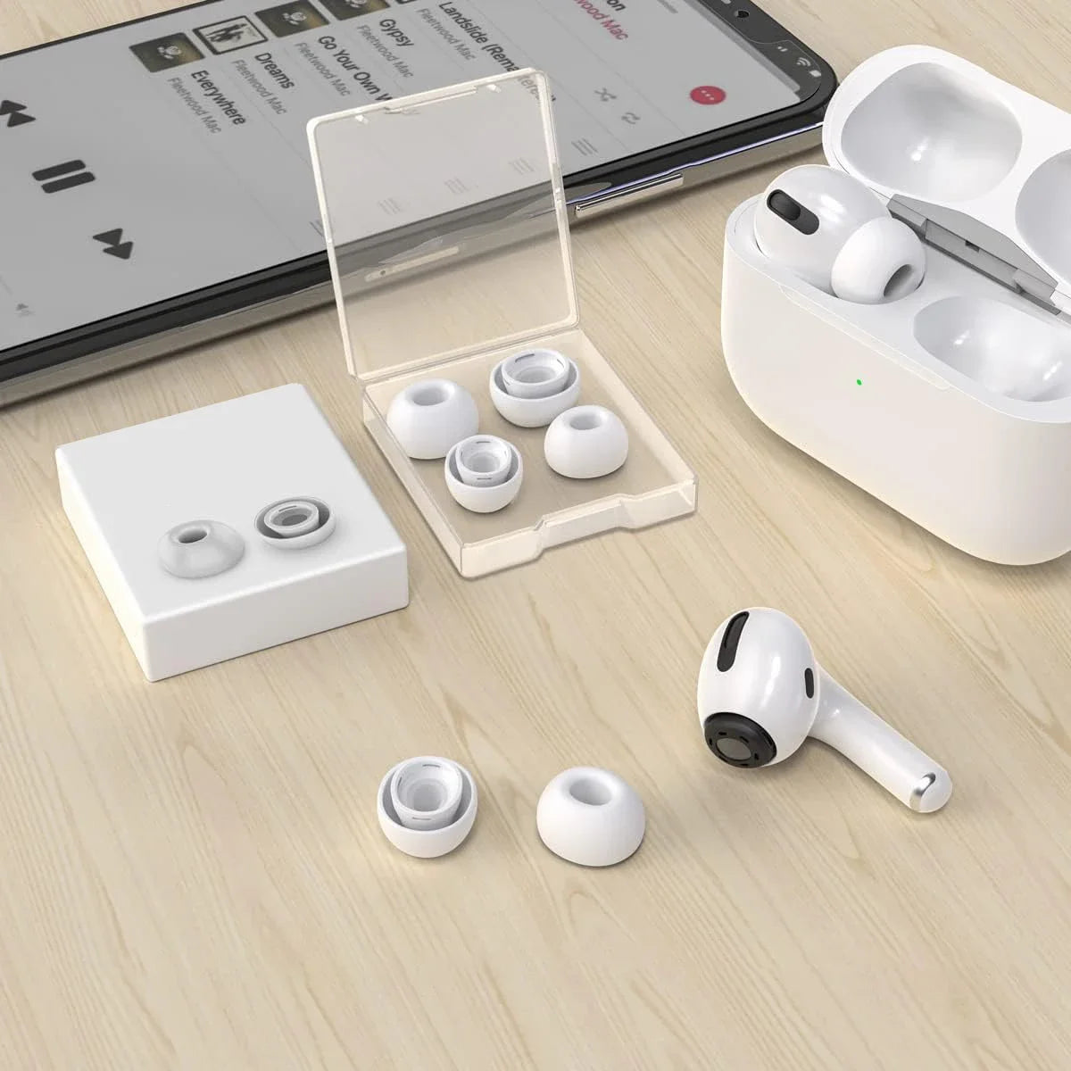 Silicone Ear Tips for AirPods Pro 1 & 2 – XS S M L Anti-Slip Earphone Ear Tips Richie's