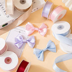 2.5cm Double-Sided Satin Ribbon – DIY Bows & Gift Wrapping Satin Craft Ribbon Richie's