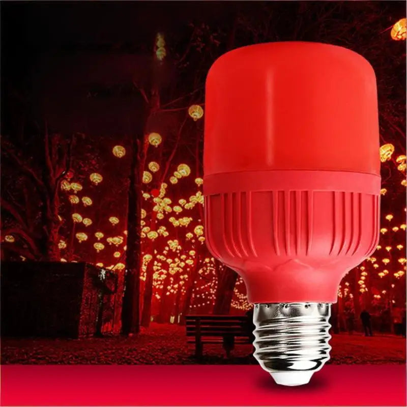 Red LED Light Bulb E27/B22 5W–30W Festive Spot Light 220V LED Light Bulb Richie's