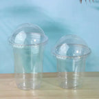 Clear Disposable PET Cups with Lids & Straws – 10 Pack Set Disposable Drinkware Set Richie's
