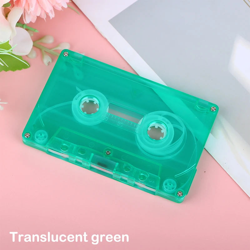 Blank Plastic Cassette Tape Shell – Empty Audio Recording Case Cassette Tape Shell Richie's Translucent green