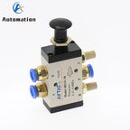 4R210-08 Manual Air Valve 1/4" 5-Port 2-Position + Fittings Pneumatic Control Valve Richie's