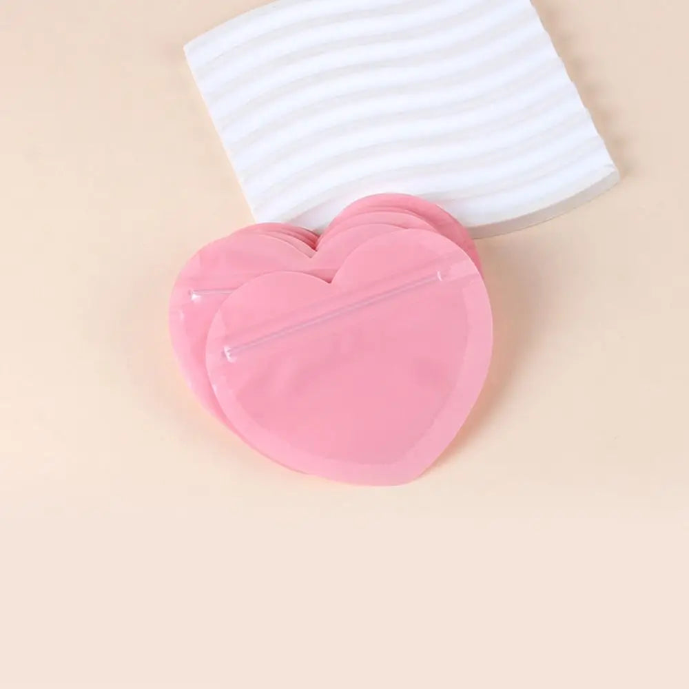 20PCS Heart Shaped Self-Sealing Gift Bags – Jewelry & Candy Gift Packaging Bags Richie's pink-9x10cm 1pc