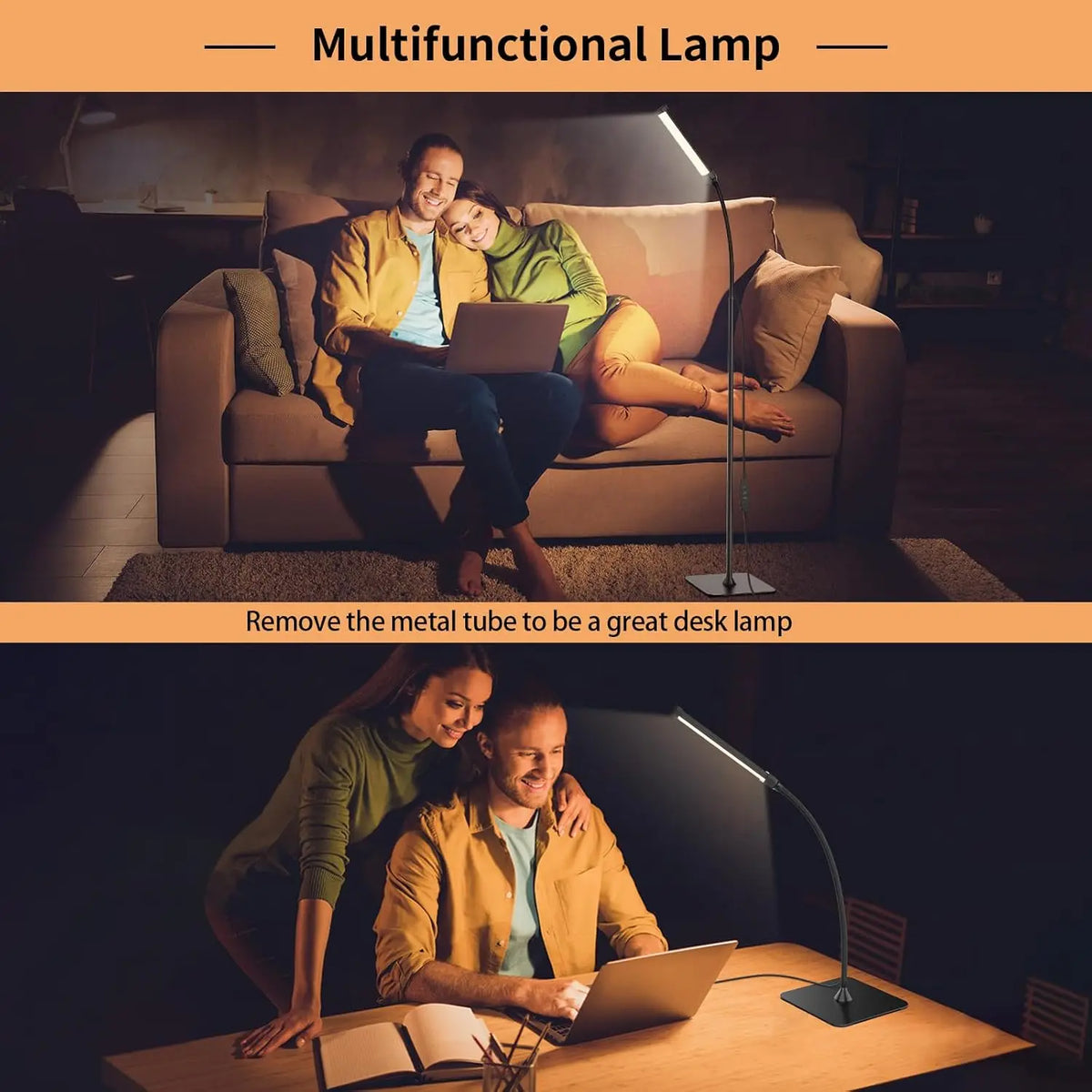 KEBINCPLED 1.4M USB Dimmable LED Floor Lamp Gooseneck LED Floor Lamp Richie's
