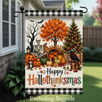 Flax Garden Flag – Halloween Thanksgiving Christmas Yard Banner Garden Flag Richie's 1pc