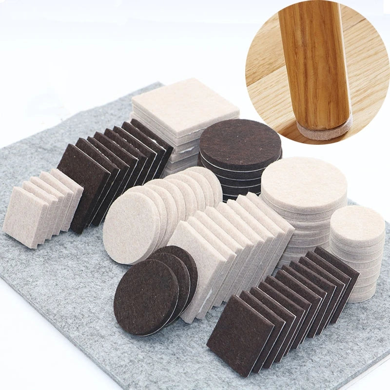 Felt Chair Leg Pads 5mm Self-Adhesive Floor Scratch Protectors Furniture Leg Pads Richie's