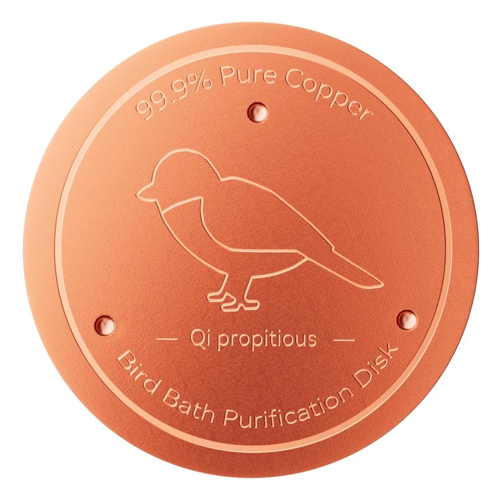 Pure Copper Bird Bath Disk – Triple-Point Stability Bird Bath Disk Richie's Dark Brown