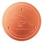 Pure Copper Bird Bath Disk – Triple-Point Stability Bird Bath Disk Richie's Dark Brown