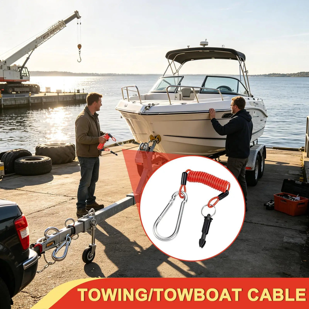 Trailer Breakaway Cable 4FT/6FT – 304 Stainless Steel RV Safety Trailer Safety Cable Richie's