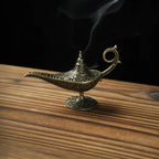Antique Aladdin Lamp Metal Incense Burner – Aroma Home Décor Incense Burner Richie's