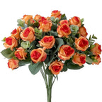 Artificial Eucalyptus Rose Bouquet – Lifelike Floral Décor Artificial Flower Bouquet Richie's orange