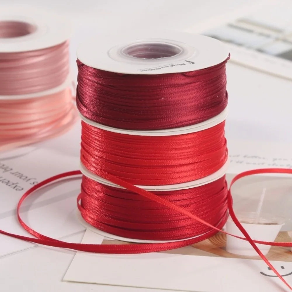 2mm Double-Sided Satin Ribbon 45m Roll – Gift & Craft Craft Satin Ribbon Richie's
