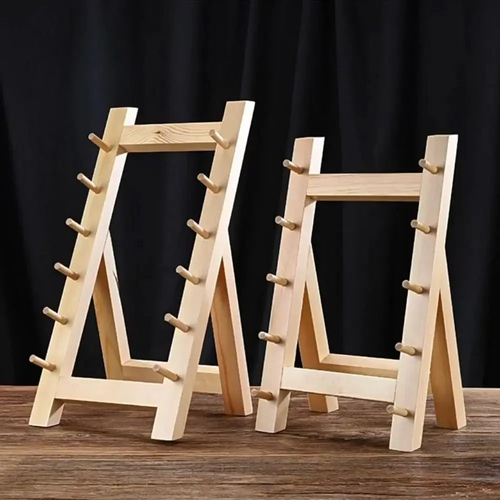 Multi-Layer Wood Katana Display Stand & Knife Rack – 4/5/6 Tier Wood Display Rack Richie's